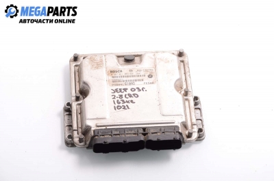 Компютър двигател за Jeep Cherokee SUV III (09.2001 - 01.2008) 2.8 CRD 4x4, 163 к.с., № Bosch 0 281 011 063